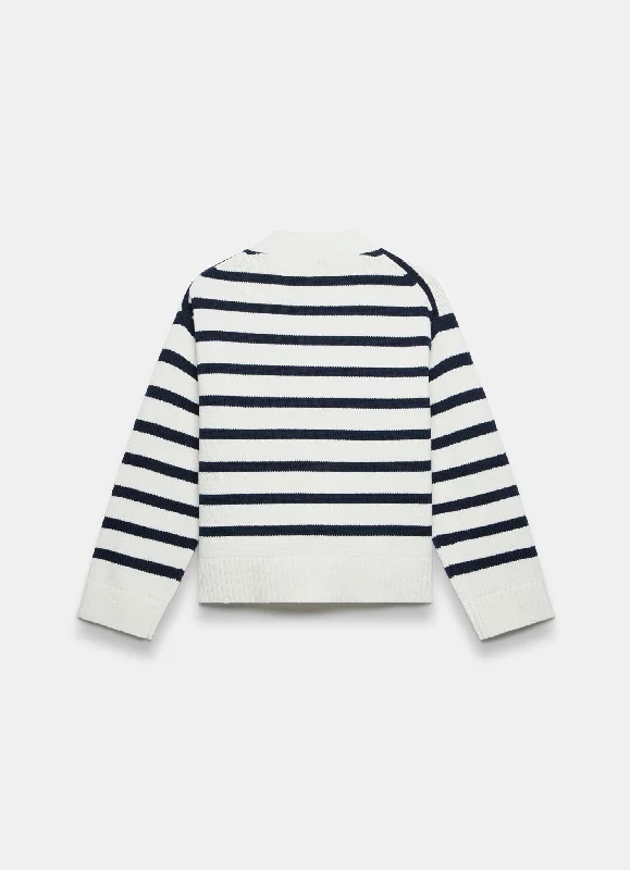 white-cotton-blend-stripe-boxy-cardigan