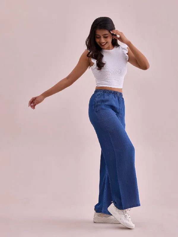 women-solid-blue-denim-wide-leg-pants