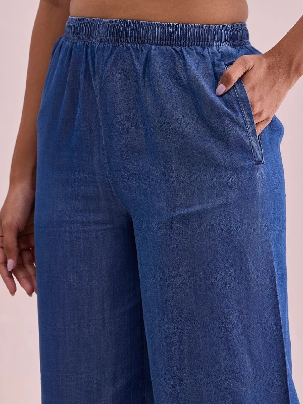 women-solid-blue-denim-wide-leg-pants