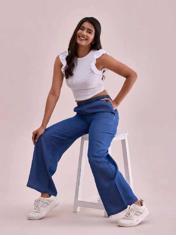 women-solid-blue-denim-wide-leg-pants